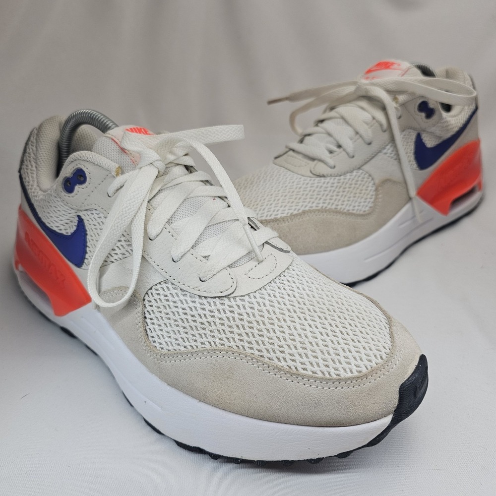 Nike Shoes Womens Size 11 Air Max Systm White Bright Crimson Lapis Mesh Running